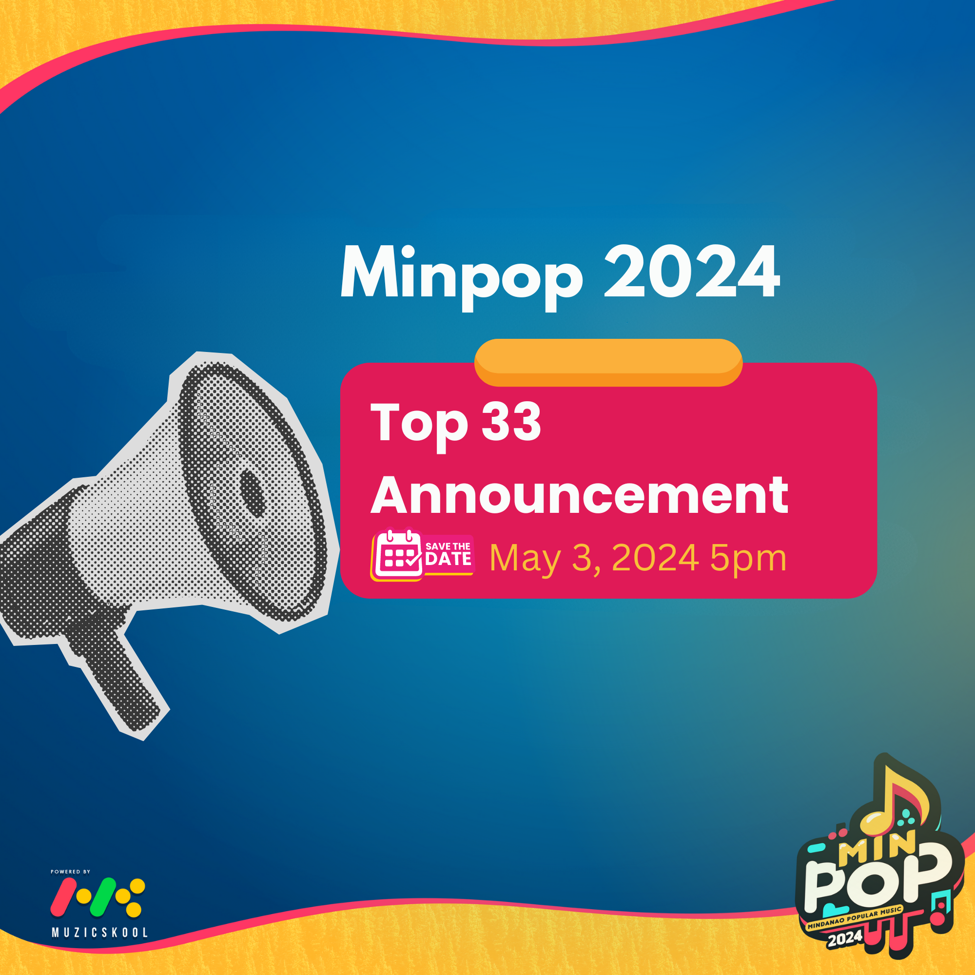 🌟 Exciting Announcement: MinPop 3.0 Top 33 on May 3 🌟